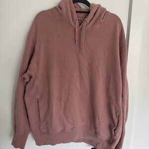 Uniqlo Men's XL French Terry Hoodie Pink/Rose